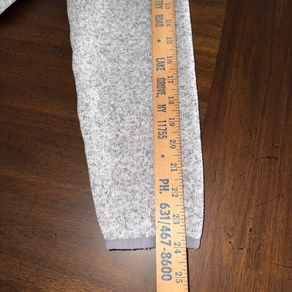 LL Bean 1/4 Snap Sweater Fleece Heathered Gray Hiking Outdoors Womens Medium Reg - Picture 9 of 10